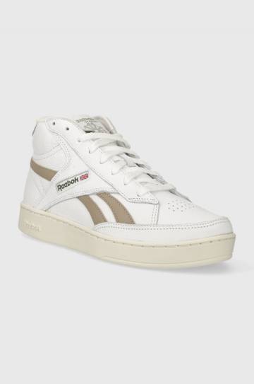 Кожаные кроссовки Reebok Club C Form Hi цвет белый Кожаные кроссовки Reebok Club C Form Hi цвет белый