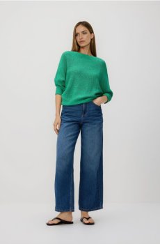 Reserved - Гладкий джемпер - світло-зелений - 629HO-70X