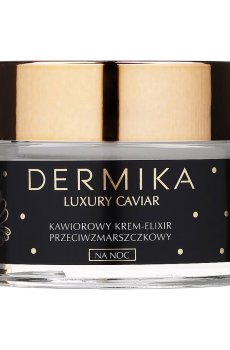 Ночной крем-эликсир для лица Dermika Luxury Caviar Cream Elixir против морщин, 50 мл