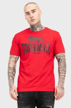 Мужская красная футболка LOGO Красный XXL Lonsdale 119083
