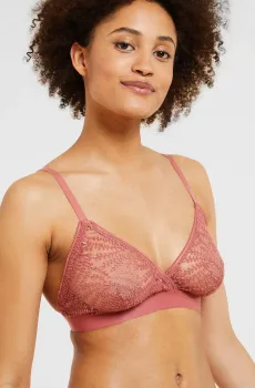 Женский розовый бюстгальтер с тонкой треугольной чашкой EDMEE Розовый 70D Etam 6527483
