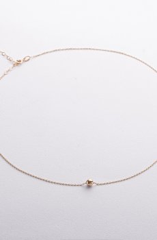 Колье "Шар" в желтом золоте (0.5 см) кол01759