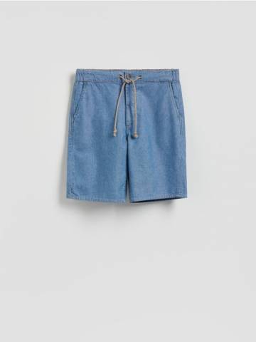 Reserved - Джинсові шорти прямого крою - синій - 4230C-50J