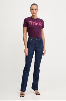 Хлопковая футболка Versace Jeans Couture