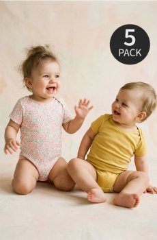 Бавовняне боді 5 pack - білий
