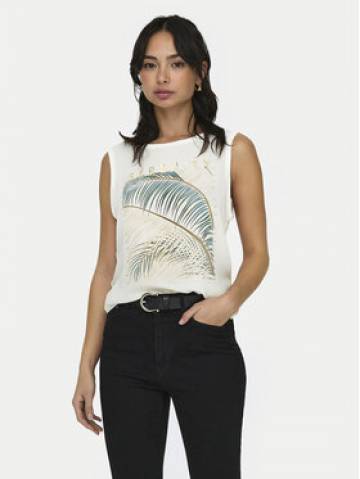 ONLY Топ Flora 15321359 Білий Regular Fit ONLY Топ Flora 15321359 Білий Regular Fit
