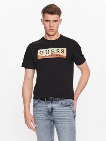 Guess Футболка M3YI90 K9RM1 Чорний Slim Fit Guess Футболка M3YI90 K9RM1 Чорний Slim Fit