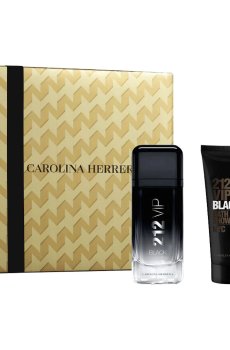 Парфюмированный набор мужской Carolina Herrera 212 VIP Black Set (парфюмированная вода, 100 мл + гель для душа, 100 мл)