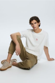 Reserved - Футболка comfort fit - кремовий - 289FP-01X