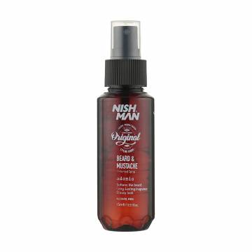Спрей по уходу за бородой и усами Nishman Beard & Mustache Adonis Perfumed Spray, 75 мл Спрей по уходу за бородой и усами Nishman Beard & Mustache Adonis Perfumed Spray, 75 мл
