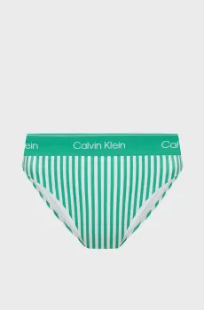Женские трусики от купальника в полоску Разноцветный L Calvin Klein LV00Q61132