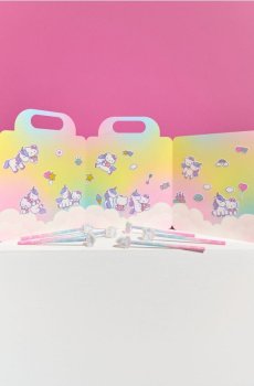 Книжка з багаторазовими наліпками Hello Kitty - різнобарвний