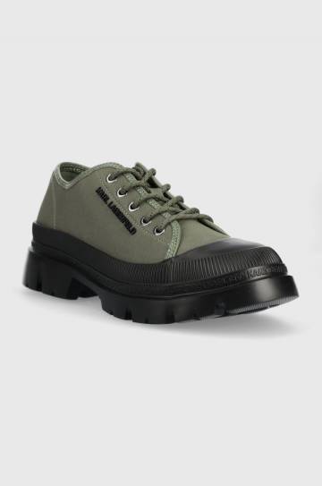 Кеды Karl Lagerfeld KL25211 TREKKA MENS цвет зелёный Кеды Karl Lagerfeld KL25211 TREKKA MENS цвет зелёный