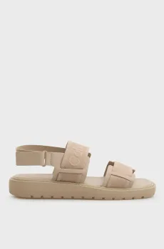 Женские бежевые сандалии MOLDED WEBB Бежевый 40 Calvin Klein HW0HW02872