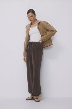 Reserved - Штани balloon - кавовий - 923HS-84X