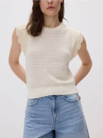 Reserved - LADIES` BLOUSE - нюдовий - 620FW-02X Reserved - LADIES` BLOUSE - нюдовий - 620FW-02X