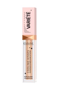 Блеск для губ Eveline Cosmetics Variete Cooling Kisses с охлаждающим эффектом, 01 Ice Mint, 6.8 мл