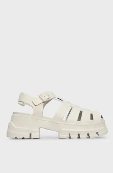 Женские белые кожаные сандалии TJW FISHERMAN SANDAL Белый 40 Tommy Jeans EN0EN02542