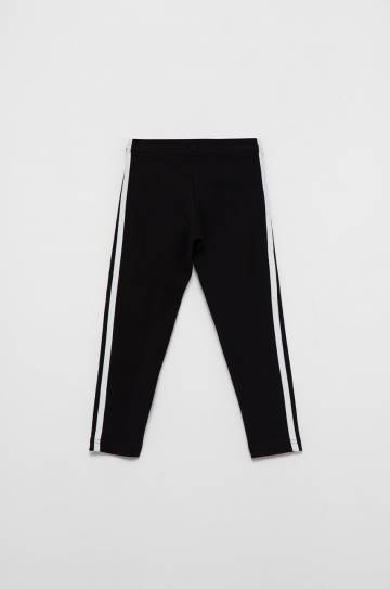 Детские леггинсы adidas Originals H25256 цвет чёрный с аппликацией Детские леггинсы adidas Originals H25256 цвет чёрный с аппликацией