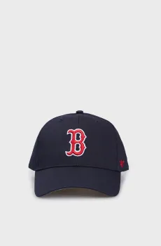Темно-синяя кепка BOSTON RED SOX RAISED BASIC Синий ONESIZE 47 Brand B-RAC02CTP-NY