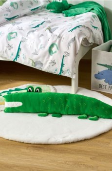 Подушка з штучним хутром - зелений