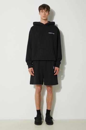 Хлопковые шорты Awake NY Awake Sweatshort цвет чёрный меланж SP24-PA006 Хлопковые шорты Awake NY Awake Sweatshort цвет чёрный меланж SP24-PA006