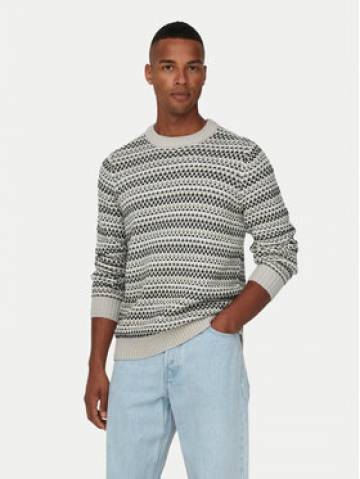 Only & Sons Светр Musa 22027268 Бежевий Regular Fit Only & Sons Светр Musa 22027268 Бежевий Regular Fit