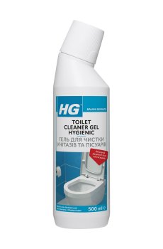 Гель для чистки унитазов и писсуаров HG Toilet Cleaner Gel Hygienic, 500 мл