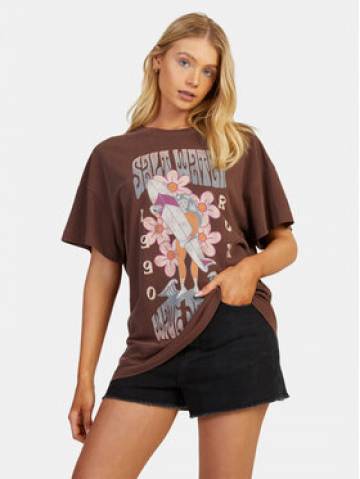 Roxy Футболка Sweetjanis Tees URJZT03737 Коричневий Regular Fit Roxy Футболка Sweetjanis Tees URJZT03737 Коричневий Regular Fit