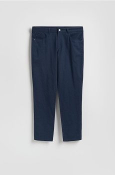 Reserved - Бавовняні штани slim fit - темно-синій - 8345H-59M