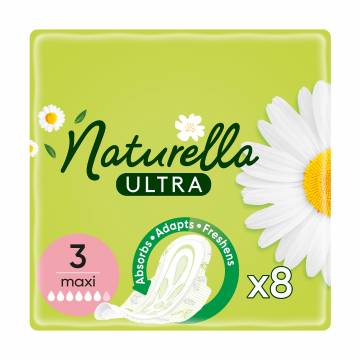 Гигиенические прокладки для критических дней NATURELLA Ultra Maxi, 8 шт Гигиенические прокладки для критических дней NATURELLA Ultra Maxi, 8 шт