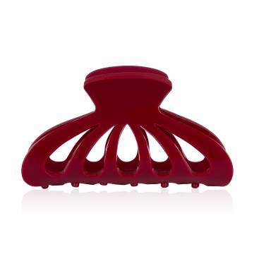 Заколка-краб для волос Tito Beauty Afina бордо, 1 шт