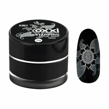 Гель-краска для стемпинга Oxxi Professional Stamping Gel Paint 4 Серебряная, 5 г Гель-краска для стемпинга Oxxi Professional Stamping Gel Paint 4 Серебряная, 5 г