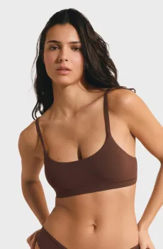 Женский коричневый брасьер PURE SOFT Коричневый M Etam 6554855