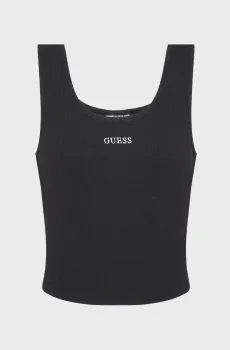 Женская черная майка Черный M Guess V6GP05.K2970;JBLK