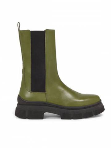 Tommy Hilfiger Челсі Essential Leather Chelsea Boot FW0FW07490 Зелений Tommy Hilfiger Челсі Essential Leather Chelsea Boot FW0FW07490 Зелений
