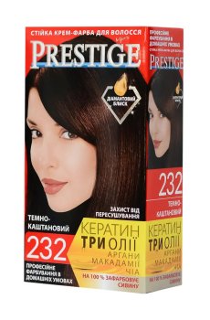 Стойкая крем-краска для волос Vips Prestige 232 Темно-каштановый, 100 мл