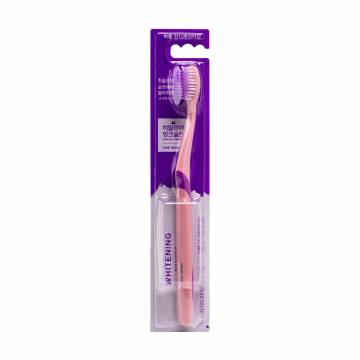Зубная щетка LG Household & Health Himalaya Pinksalt Whitening The Purple Toothbrush средней жесткости, коралловая, 1 шт Зубная щетка LG Household & Health Himalaya Pinksalt Whitening The Purple Toothbrush средней жесткости, коралловая, 1 шт