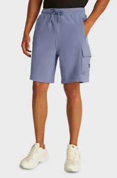 Мужские голубые шорты WOVEN LABEL SHORT Голубой XXL Calvin Klein Jeans J30J327284