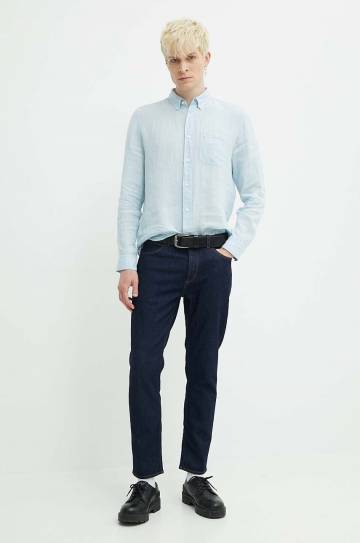 Льняная рубашка HUGO regular воротник button-down 50514162 Льняная рубашка HUGO regular воротник button-down 50514162