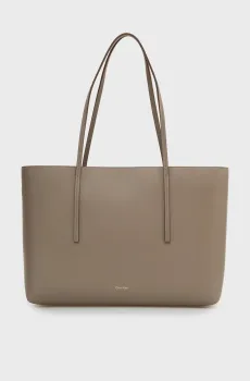 Женская бежевая сумка FOIL LOGO TOTE Бежевый ONESIZE Calvin Klein LV04F3274G