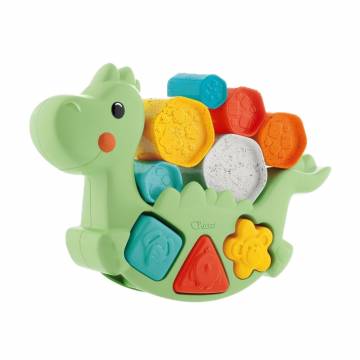 Развивающая игрушка-сортер 2 в 1 Chicco Eco+ Балансировочный динозавр, от 1 года (10499.10) Развивающая игрушка-сортер 2 в 1 Chicco Eco+ Балансировочный динозавр, от 1 года (10499.10)