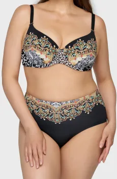 Женские черные трусики от купальника Черный 46 MARC&ANDRE L2323-ZP-HWB