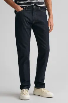 Мужские темно-синие джинсы SLIM Синий 34-32 Gant 1000260
