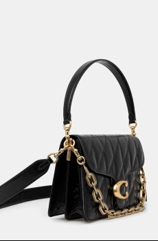 Кожаная сумочка Coach Chain Tabby Shoulder Bag With Quilting