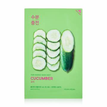 Уценка! Успокаивающая тканевая маска для лица Holika Holika Pure Essence Mask Sheet Cucumber Огурец, 20 мл Уценка! Успокаивающая тканевая маска для лица Holika Holika Pure Essence Mask Sheet Cucumber Огурец, 20 мл
