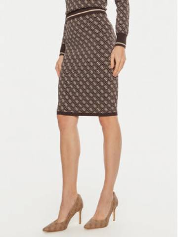 Guess Спідниця-олівець Lise W4BD53 Z37K0 Коричневий Regular Fit Guess Спідниця-олівець Lise W4BD53 Z37K0 Коричневий Regular Fit