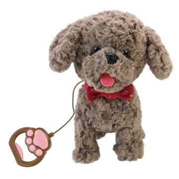 Інтерактивна мяка іграшка Кращий друг Собачка на повідку коричнева (BF2503/2)