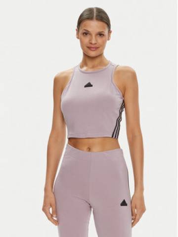 adidas Топ Future Icons 3-Stripes IS3636 Фіолетовий Slim Fit adidas Топ Future Icons 3-Stripes IS3636 Фіолетовий Slim Fit