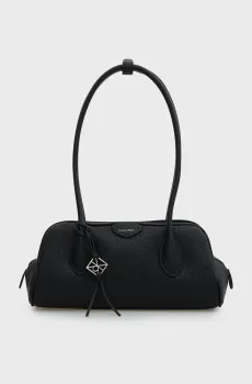 Женская черная сумка EMBLEM TRIO PEBBLE Черный ONESIZE Calvin Klein LV04F3743G